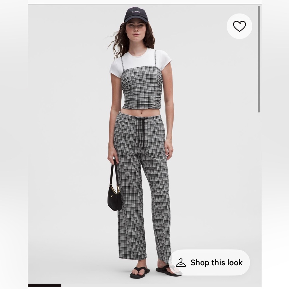 Lululemon Seersucker Check Mid-Rise